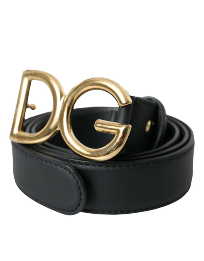 Dolce & Gabbana DG Logo Waist Buckle Belt - Ellie Belle