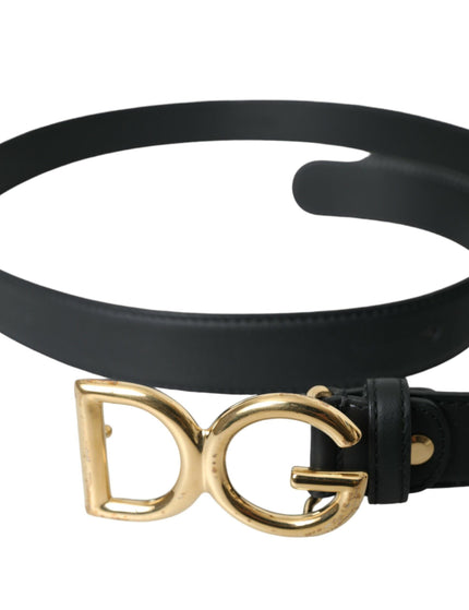 Dolce & Gabbana DG Logo Waist Buckle Belt - Ellie Belle