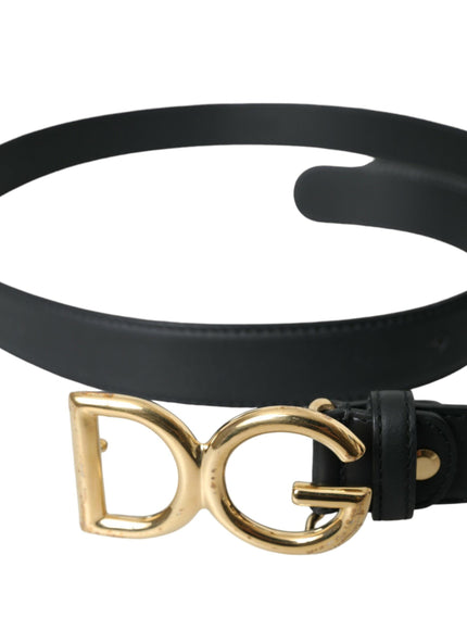 Dolce & Gabbana DG Logo Waist Buckle Belt - Ellie Belle