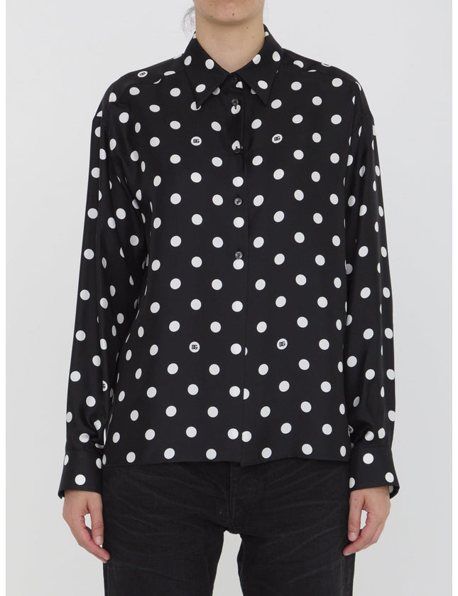 Dolce & Gabbana DG Shirt With Polka-dot Print - Ellie Belle