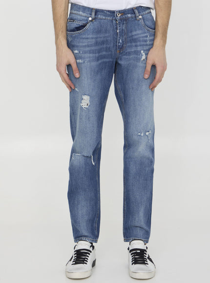 Dolce & Gabbana Distressed Denim Jeans - Ellie Belle