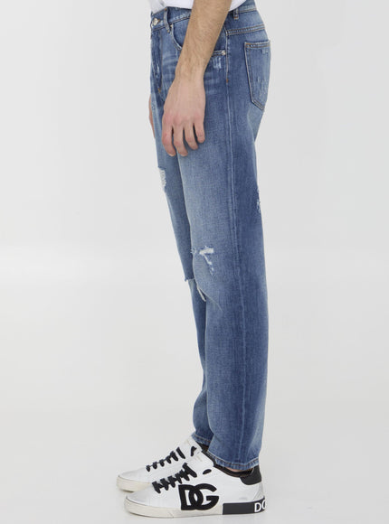 Dolce & Gabbana Distressed Denim Jeans - Ellie Belle