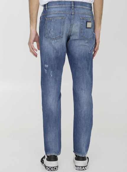 Dolce & Gabbana Distressed Denim Jeans - Ellie Belle