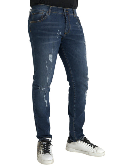 Dolce & Gabbana Distressed Skinny Denim Jeans - Ellie Belle