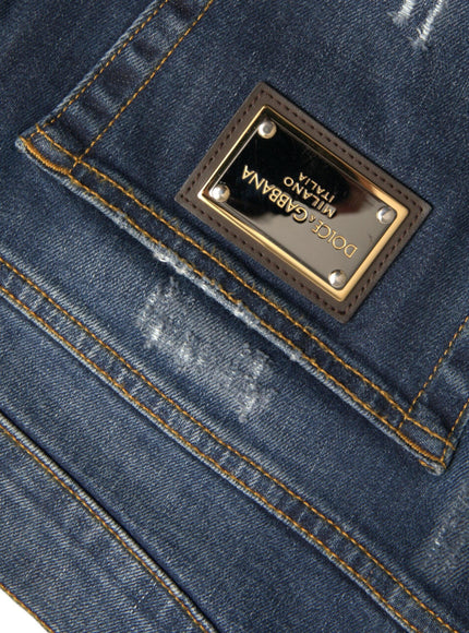 Dolce & Gabbana Distressed Skinny Denim Jeans - Ellie Belle