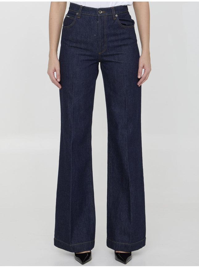 Dolce & Gabbana Flare Jeans In Denim - Ellie Belle