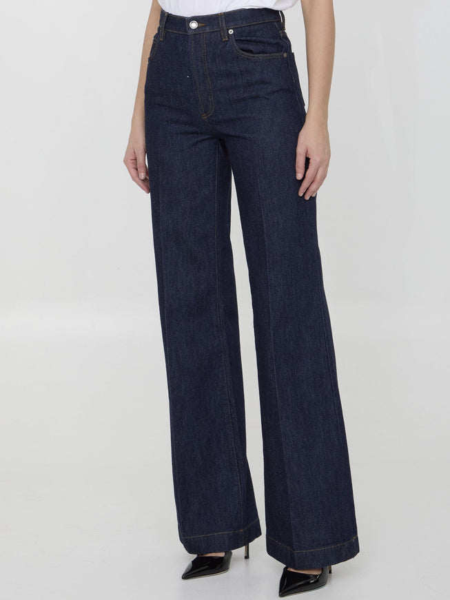 Dolce & Gabbana Flare Jeans In Denim - Ellie Belle