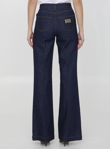 Dolce & Gabbana Flare Jeans In Denim - Ellie Belle