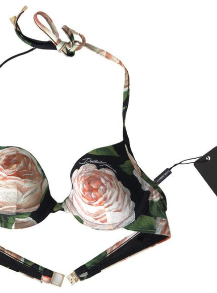 Dolce & Gabbana Floral Elastic Bikini Top - Ellie Belle