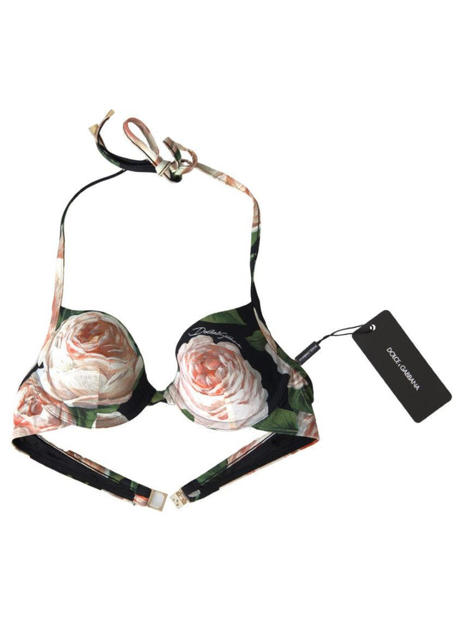Dolce & Gabbana Floral Elastic Bikini Top - Ellie Belle