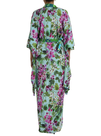 Dolce & Gabbana Floral Print Silk Blend Kimono - Ellie Belle