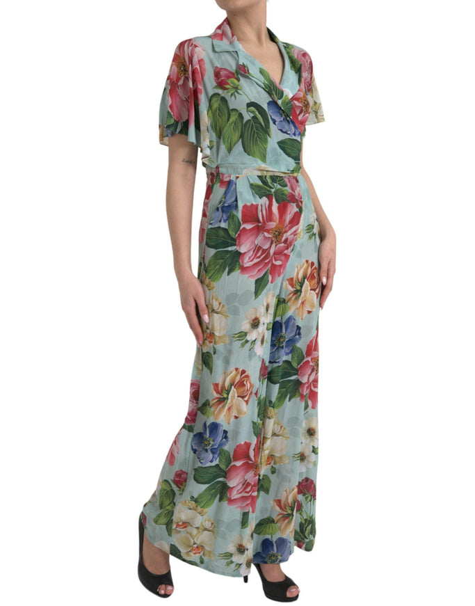 Dolce & Gabbana Floral Print Silk Jumpsuit - Ellie Belle