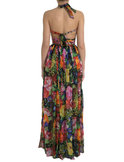 Dolce & Gabbana Floral Silk Chiffon Maxi Dress - Ellie Belle