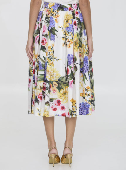 Dolce & Gabbana Garden-Print Skirt - Ellie Belle