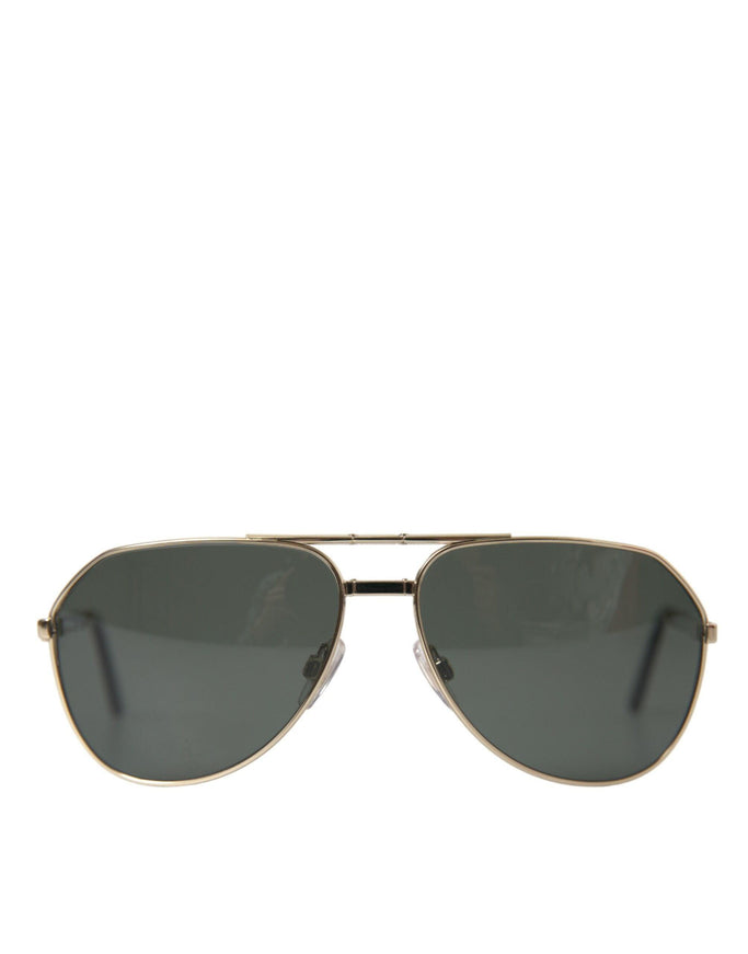 Dolce & Gabbana Gold Full Rim Men's Sunglasses - Ellie Belle