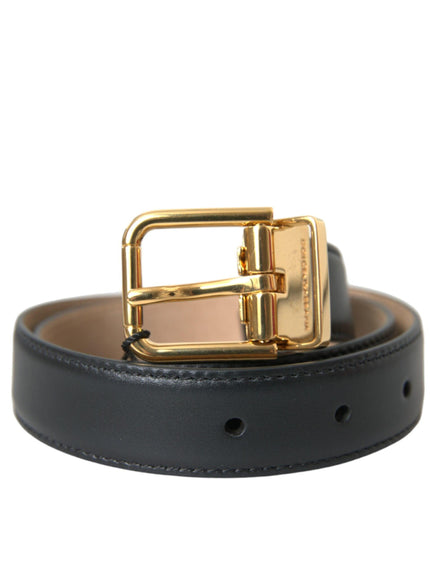 Dolce & Gabbana Gold Metal Buckle Belt Men - Ellie Belle