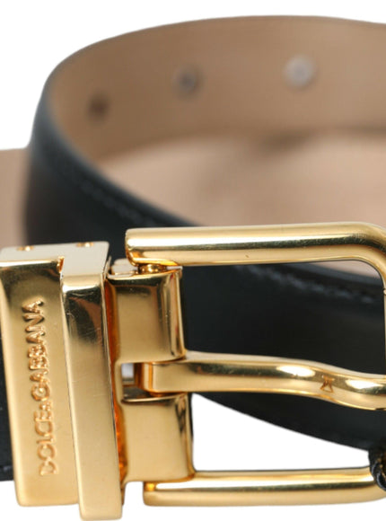 Dolce & Gabbana Gold Metal Buckle Belt Men - Ellie Belle