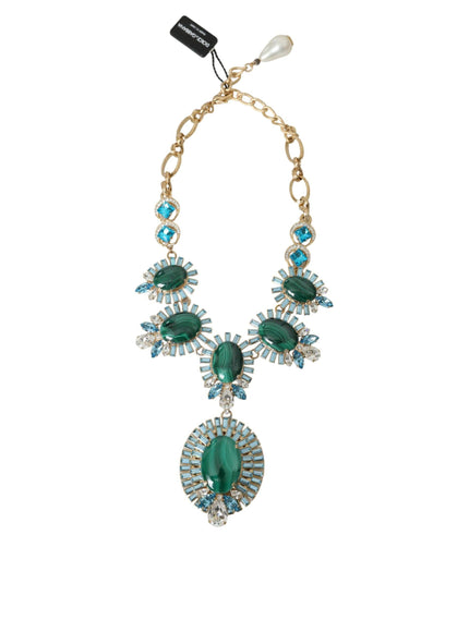 Dolce & Gabbana Gold Pietre Ovali Crystal Necklace - Ellie Belle