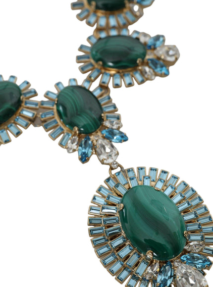 Dolce & Gabbana Gold Pietre Ovali Crystal Necklace - Ellie Belle