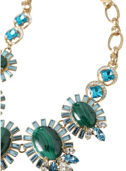 Dolce & Gabbana Gold Pietre Ovali Crystal Necklace - Ellie Belle