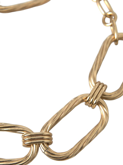 Dolce & Gabbana Gold Tone Link Necklace - Ellie Belle