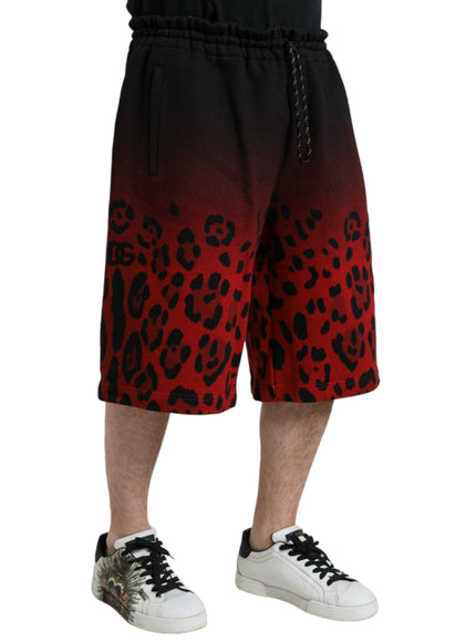 Dolce & Gabbana Gradient Leopard-Print Shorts - Ellie Belle