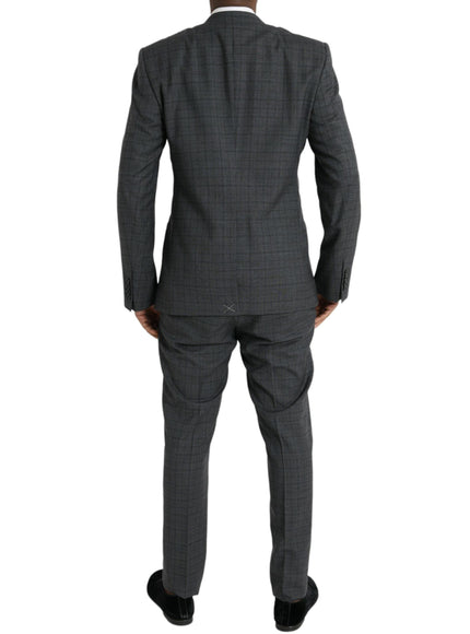 Dolce & Gabbana Gray Plaid Two Piece Suit - Ellie Belle