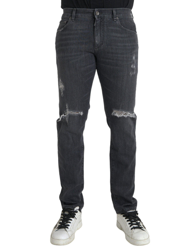 Dolce & Gabbana Gray Slim Fit Denim Jeans - Ellie Belle