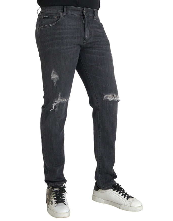 Dolce & Gabbana Gray Slim Fit Denim Jeans - Ellie Belle