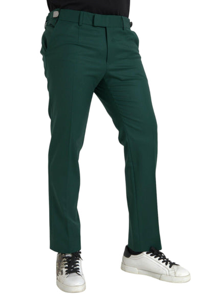 Dolce & Gabbana Green Wool Chino Pants - Ellie Belle