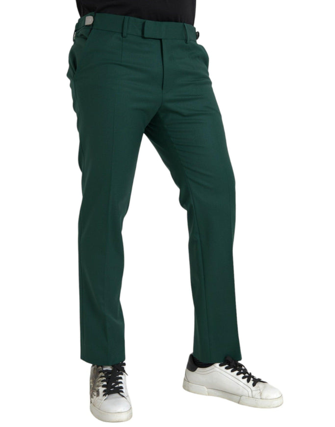 Dolce & Gabbana Green Wool Chino Pants - Ellie Belle