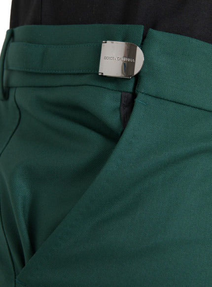 Dolce & Gabbana Green Wool Chino Pants - Ellie Belle