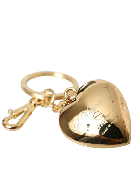 Dolce & Gabbana Heart Floral Pendant Keychain Keyring - Ellie Belle