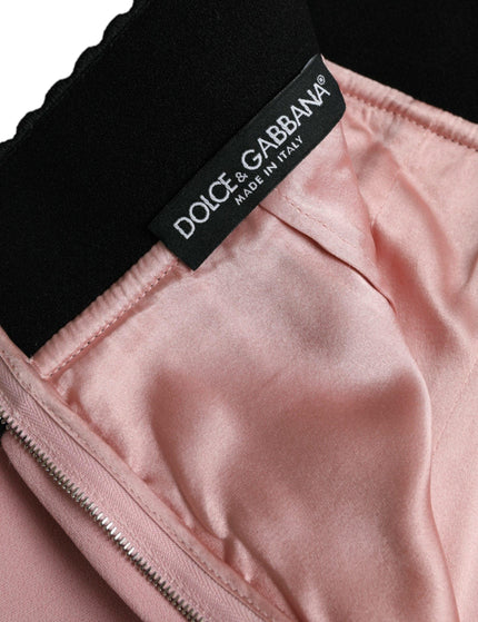 Dolce & Gabbana High Waist Pencil Skirt in Pink - Ellie Belle