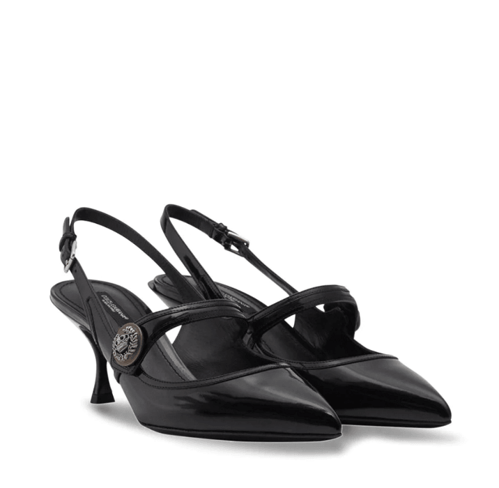 Dolce & Gabbana Kitten-Heel Slingback Pumps - Ellie Belle