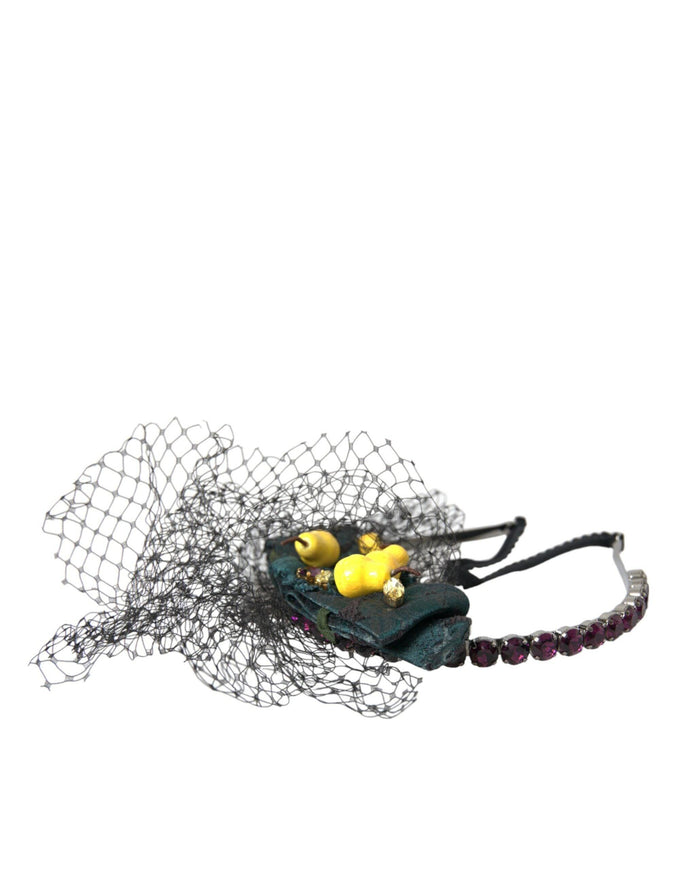 Dolce & Gabbana Lemon Sicily Crystal Net Headwear - Ellie Belle