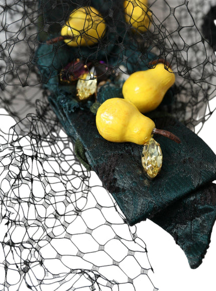 Dolce & Gabbana Lemon Sicily Crystal Net Headwear - Ellie Belle