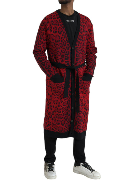 Dolce & Gabbana Leopard Belted Robe - Ellie Belle