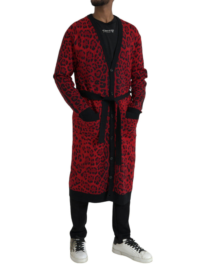 Dolce & Gabbana Leopard Belted Robe - Ellie Belle