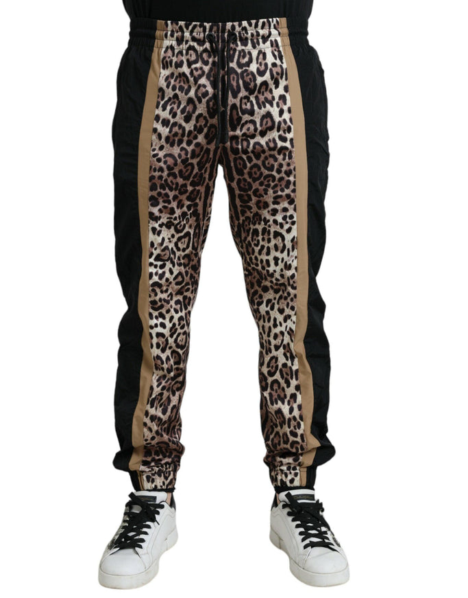 Dolce & Gabbana Leopard Print Jogger Pants - Ellie Belle