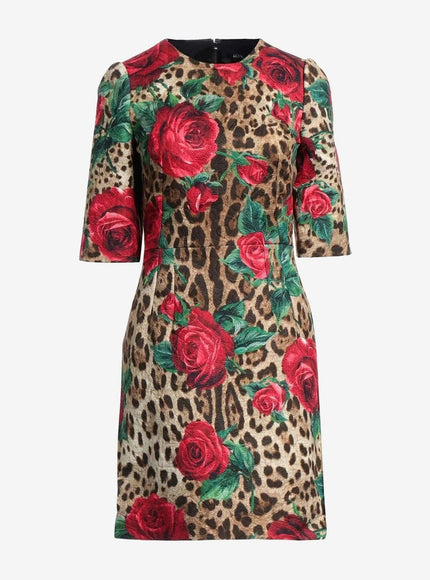 Dolce & Gabbana Leopard Print Mini Dress - Ellie Belle