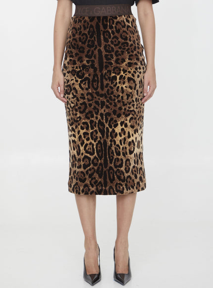 Dolce & Gabbana Leopard-print Pencil Skirt - Ellie Belle