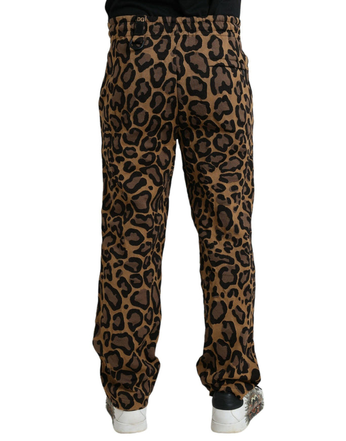 Dolce & Gabbana Leopard Print Track Pants - Ellie Belle