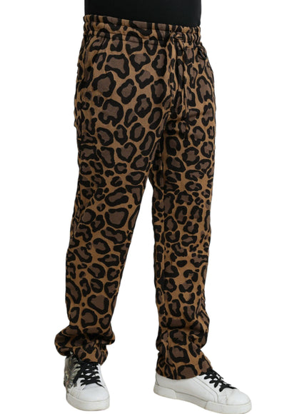 Dolce & Gabbana Leopard Print Track Pants - Ellie Belle