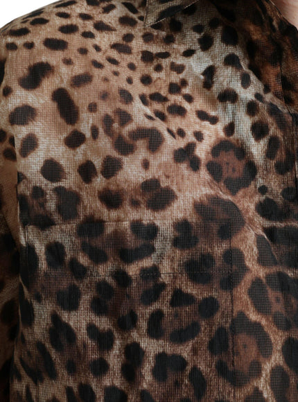 Dolce & Gabbana Leopard Print Twill Shirt - Ellie Belle