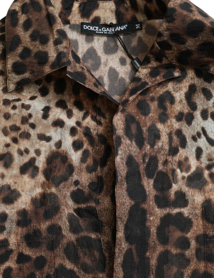 Dolce & Gabbana Leopard Print Twill Shirt - Ellie Belle