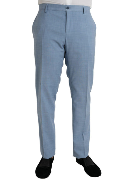 Dolce & Gabbana Light Blue Two Button Formal Suit Set - Ellie Belle