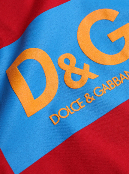 Dolce & Gabbana Logo Print T-shirt In Red - Ellie Belle