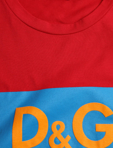 Dolce & Gabbana Logo Print T-shirt In Red - Ellie Belle