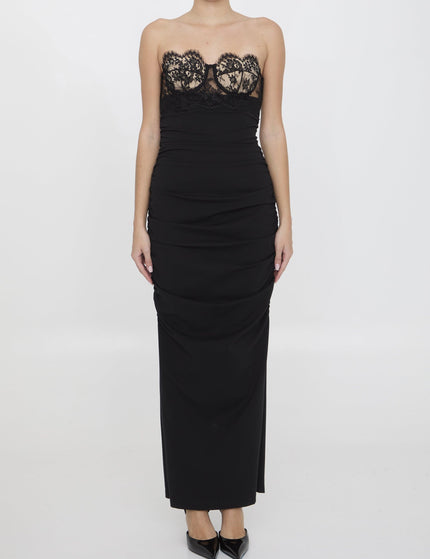 Dolce & Gabbana Long Dress With Corset - Ellie Belle